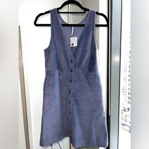 Corduroy-style button up dress